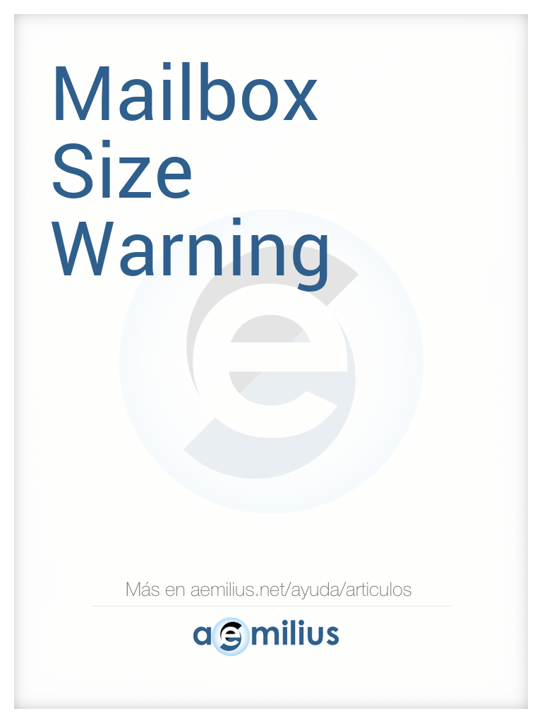 Mailbox Size Warning