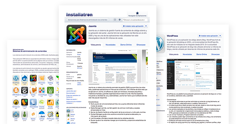 Instalador de aplicaciones web Installatron