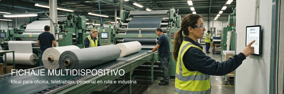 Control horario laboral - Fichaje en industria